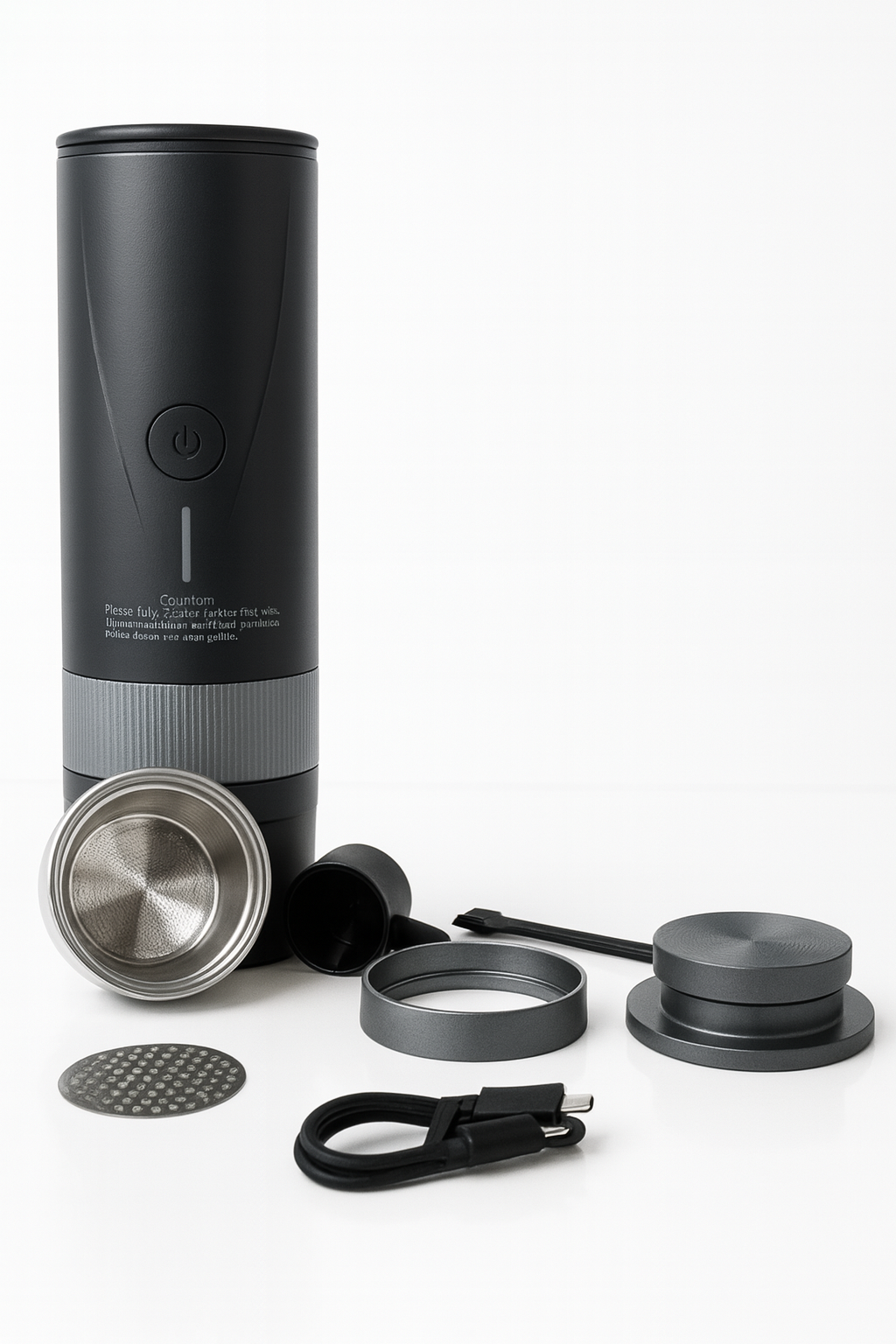 Cafetera Espresso Portátil Dozo Elite + Tamper + Anillo dosificador