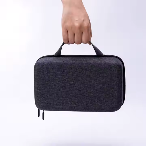 bolso transporte cafetera espresso y capsulas portatil negro