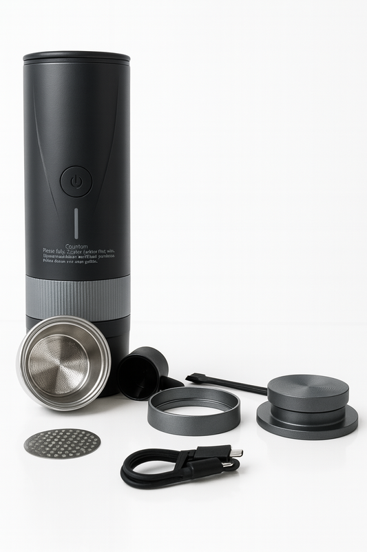 Cafetera Espresso Portátil Dozo Elite + Tamper + Anillo dosificador + Regalo Sorpresa